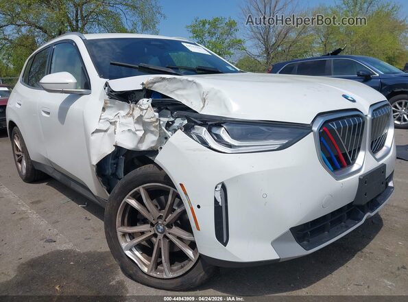 5UX53GP02S9035583 2025 BMW X3 White Vista frontal
