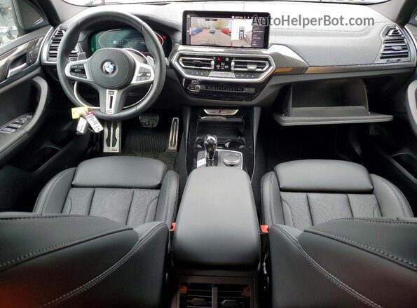 5UX83DP04R9W90415 2024 BMW X3 Charcoal Dashboard view