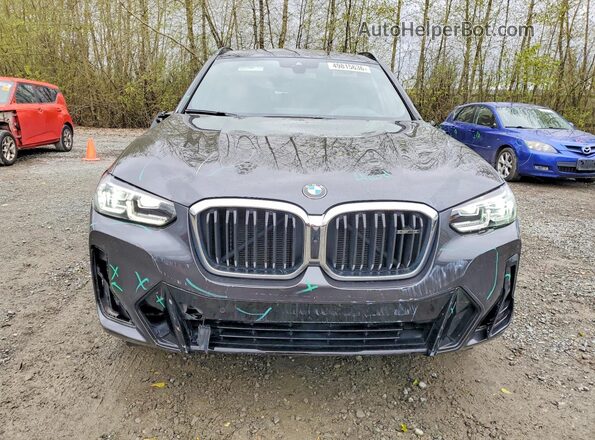 5UX83DP04R9W90415 2024 BMW X3 Charcoal Front view