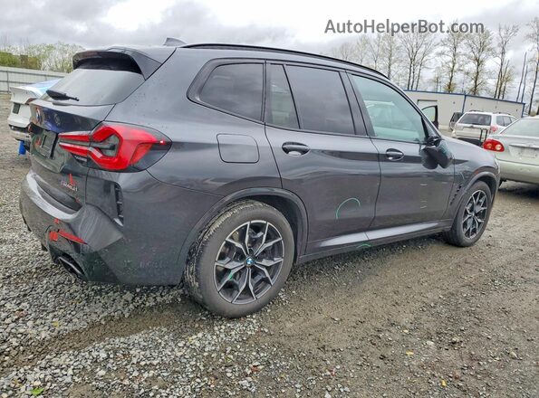 5UX83DP04R9W90415 2024 BMW X3 Charcoal Rear right