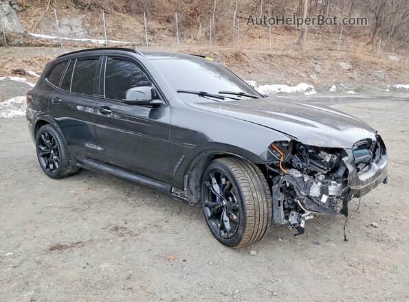 5UX83DP05N9J40845 2022 BMW X3 Black Przód prawy