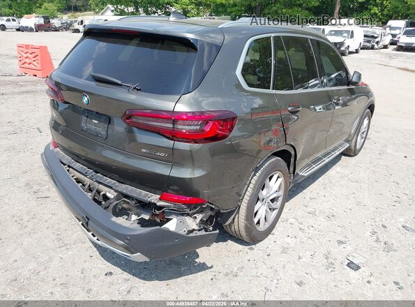 5UXCR4C01M9E69655 2021 BMW X5 Green Rear seats view