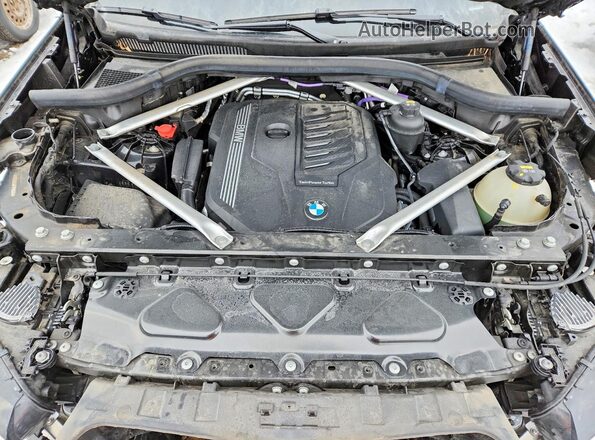 5UXCR6C02P9P17375 2023 BMW X5 Black Вид підкапотного простору