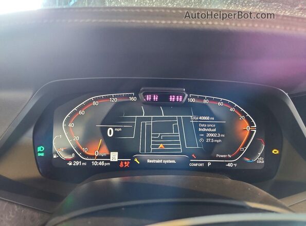 5UXCR6C09P9P94714 2023 BMW X5 Gray Vista del cuadro de instrumentos