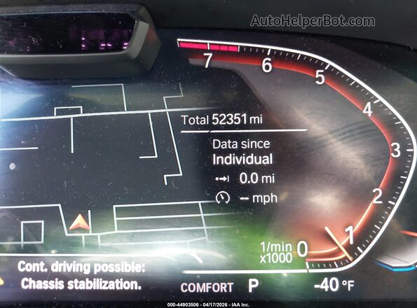 5UXCW2C03L9C02917 2020 BMW X7 Gray Հետևի նստատեղերի տեսք