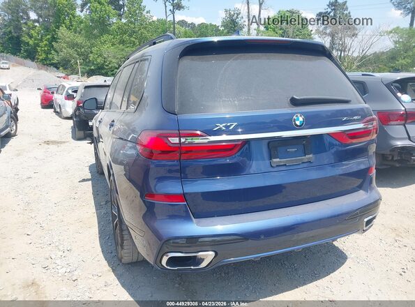 5UXCW2C04L9B43425 2020 BMW X7 Blue Trasero izquierdo