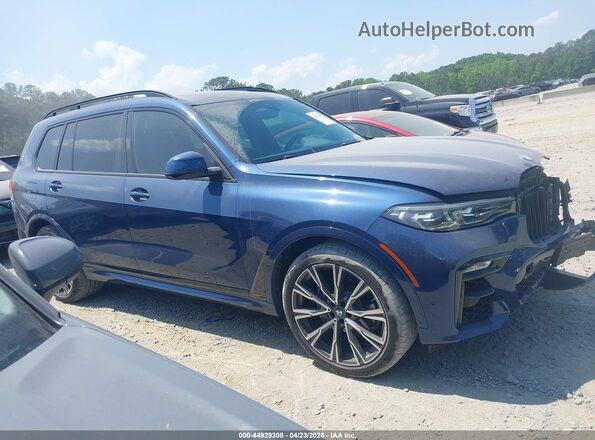 5UXCW2C04L9B43425 2020 BMW X7 Blue Vista interior trasera