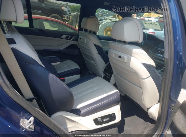 5UXCW2C04L9B43425 2020 BMW X7 Blue Vista de la etiqueta del VIN