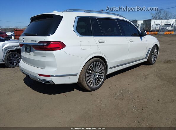 5UXCW2C07M9D82789 2021 BMW X7 White Задня права чверть