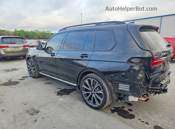 5UXCW2C07M9G08040 2021 BMW X7 Black Trasero izquierdo