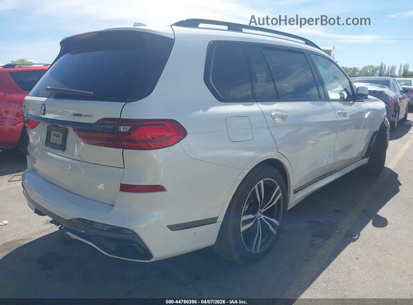 5UXCW2C0XM9F12001 2021 BMW X7 White Հետևի աջ
