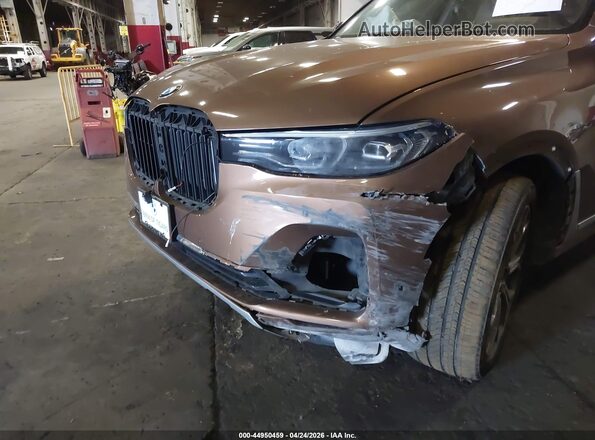 5UXCW2C54KLB43437 2019 BMW X7 Brown Вид спереду