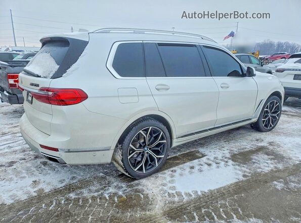 5UXCX4C53KLS36214 2019 BMW X7 White Задня права чверть
