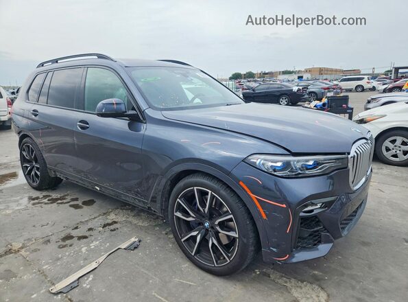 5UXCX4C59KLS35777 2019 BMW X7 Синий Передняя правая четверть