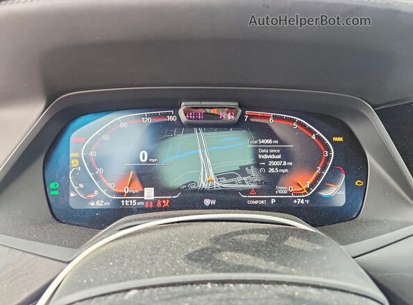 5UXCX4C59KLS35777 2019 BMW X7 Синий Вид щитка приборов