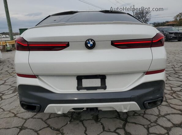 5UXCY6C01L9C95048 2020 BMW X6 White უკანა ხედი