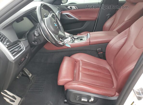 5UXCY6C01L9C95048 2020 BMW X6 White წინა სალონის ხედი