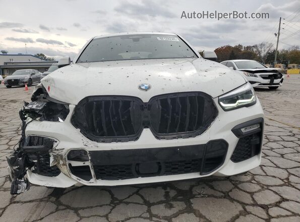 5UXCY6C01L9C95048 2020 BMW X6 White წინა ხედი
