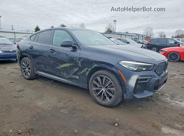 5UXCY6C03P9R56369 2023 BMW X6 Black Передня права чверть