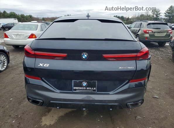 5UXCY6C03P9R56369 2023 BMW X6 Black Вид ззаду