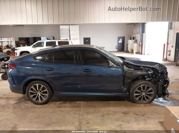 5UXCY6C07P9P29783 2023 BMW X6 Blue 360 interior view