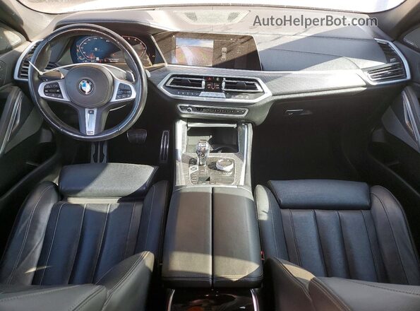5UXCY8C07M9G38166 2021 BMW X6 Black წინა პანელის ხედი