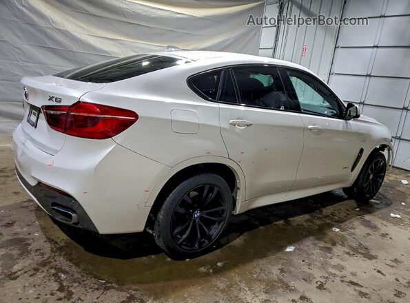 5UXKU2C30H0X48062 2017 BMW X6 White Задня права чверть