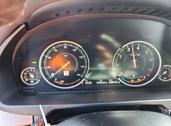 5UXKU6C52J0Z66714 2018 BMW X6 Black Vista del cuadro de instrumentos