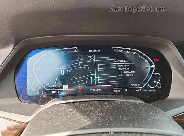 5UXTA6C09P9P96485 2023 BMW X5 Blue ხელსაწყოთა პანელის ხედი