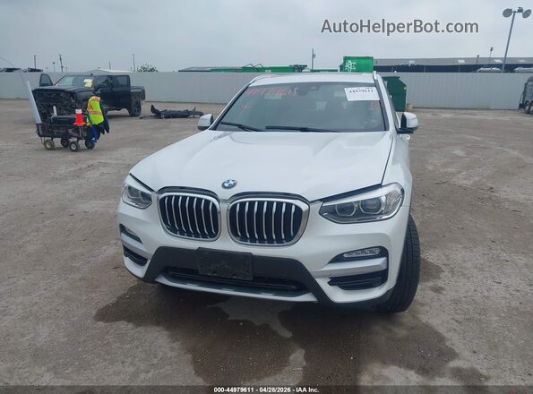 5UXTR7C53KLR52168 2019 BMW X3 White Vista del cuadro de instrumentos