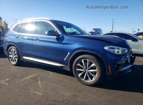 5UXTR7C55KLF35587 2019 BMW X3 Blue 