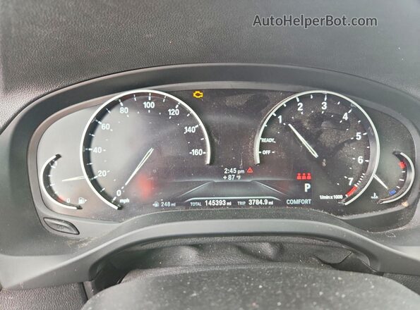 5UXTR7C59KLF29923 2019 BMW X3 Black Вид щитка приладів