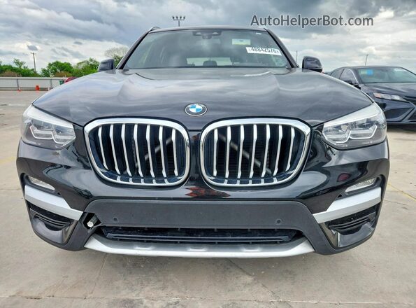 5UXTR7C59KLF29923 2019 BMW X3 Black Вид спереду