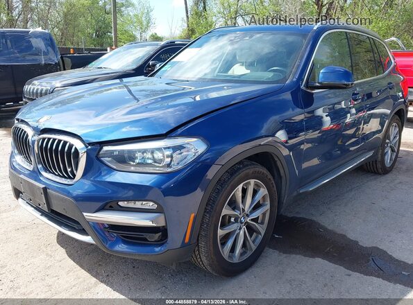 5UXTR9C50KLR05028 2019 BMW X3 Blue Передня ліва чверть