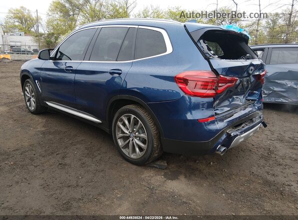 5UXTR9C52KLE12292 2019 BMW X3 Blue Задня ліва чверть