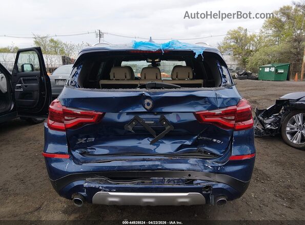 5UXTR9C52KLE12292 2019 BMW X3 Blue 