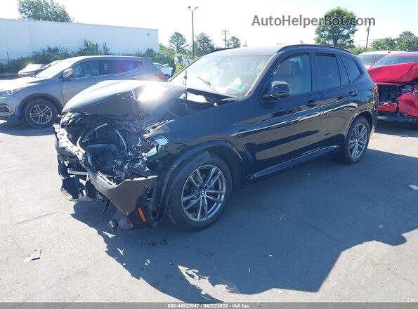 5UXTR9C52KLP92442 2019 BMW X3 Синий Передняя левая четверть