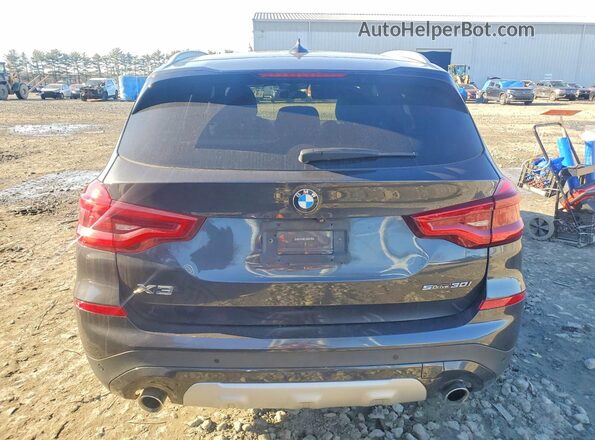 5UXTY3C02M9F00330 2021 BMW X3 Black Widok z tyłu