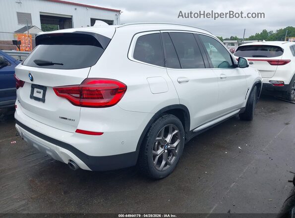 5UXTY3C02M9F98663 2021 BMW X3 White უკანა მარჯვენა