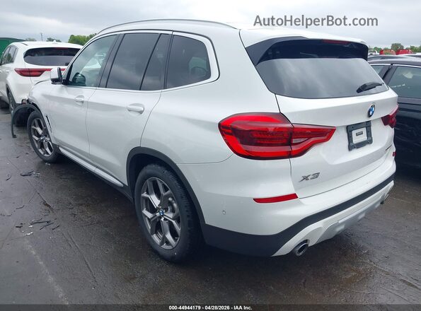 5UXTY3C02M9F98663 2021 BMW X3 White უკანა მარცხენა