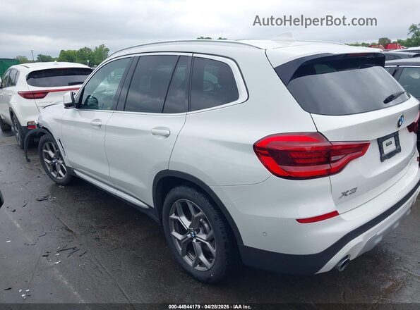 5UXTY3C02M9F98663 2021 BMW X3 White სალონის 360-გრადუსიანი ხედი