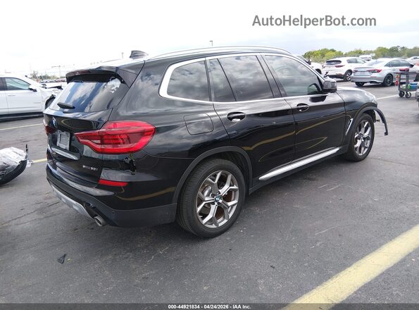 5UXTY3C03M9E54877 2021 BMW X3 Black Հետևի աջ
