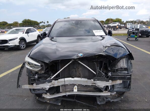 5UXTY3C03M9E54877 2021 BMW X3 Black Դիմացի տեսք