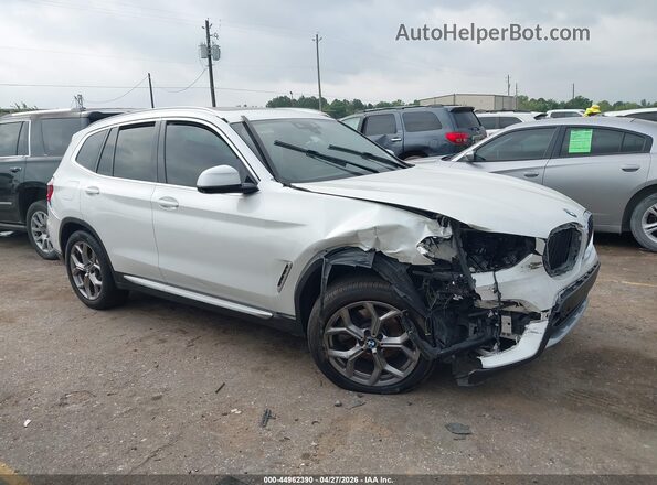 5UXTY3C04M9H58851 2021 BMW X3 White 