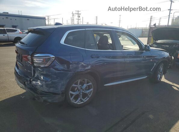 5UXTY3C05L9C13885 2020 BMW X3 Blue Tył prawy