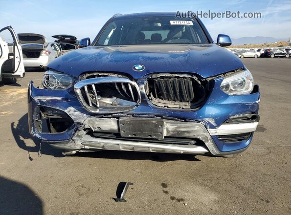 5UXTY3C05L9C13885 2020 BMW X3 Blue Widok z przodu