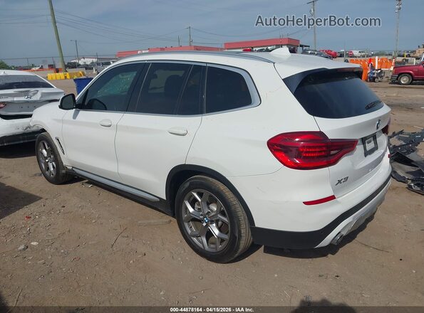 5UXTY3C05LLU70867 2020 BMW X3 White Trasero izquierdo