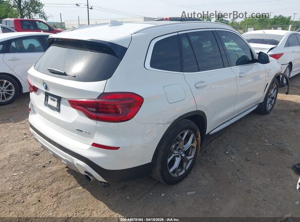 5UXTY3C05LLU70867 2020 BMW X3 White Trasero derecho