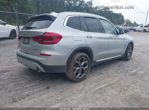 5UXTY3C06M9E86528 2021 BMW X3 Silver უკანა მარჯვენა
