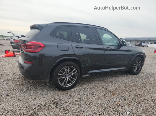 5UXTY3C07M9F84385 2021 BMW X3 Black უკანა მარჯვენა